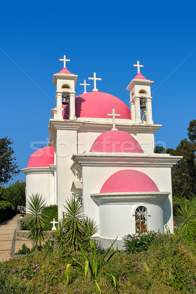 Greek orthodox church in Capernaum, Israel. Stock photo © rglinsky77