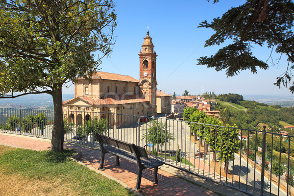 Vieux église Italie banc promenade belle [[stock_photo]] © rglinsky77