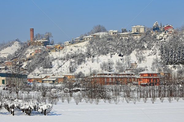 Small town covered with snow. Stock photo © rglinsky77