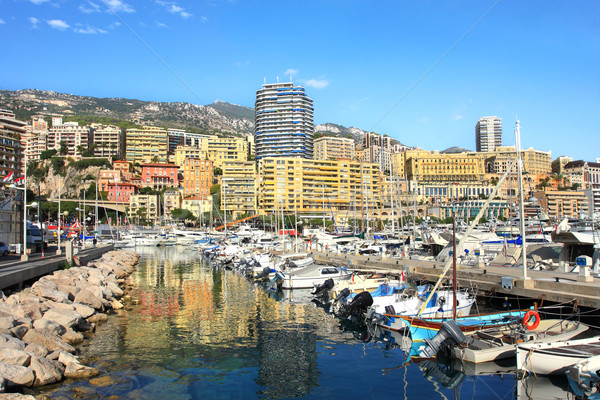 Jachthaven Monaco boten woon- gebouwen Stockfoto © rglinsky77