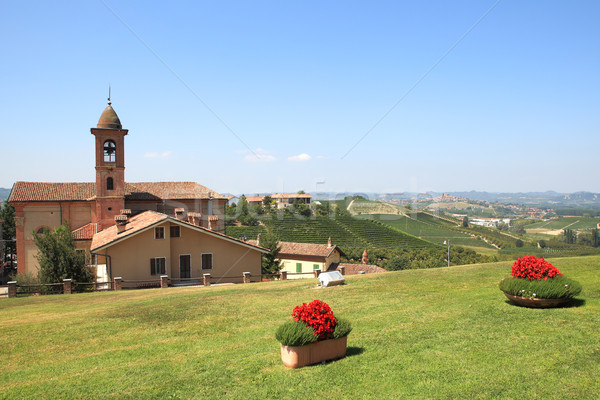 Small town of Grinzane Cavour, Italy. Stock photo © rglinsky77
