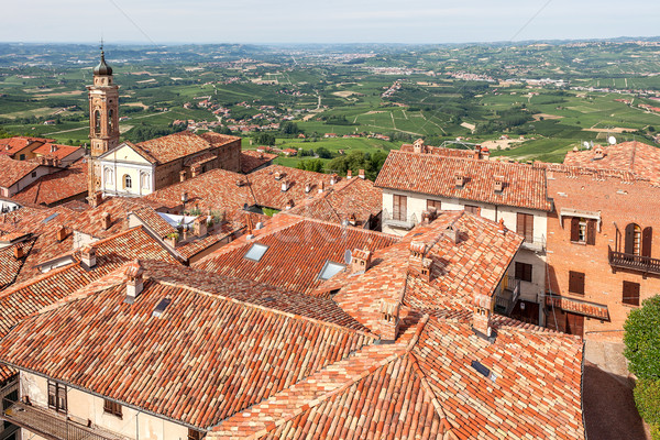 Red roofs of italian town. Stock photo © rglinsky77