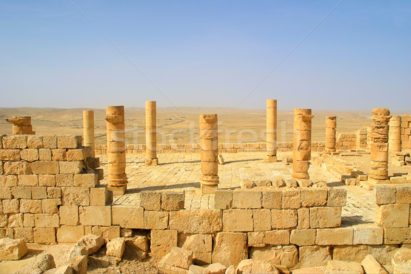 Ancient ruins of town of Avdat in Israel. Stock photo © rglinsky77