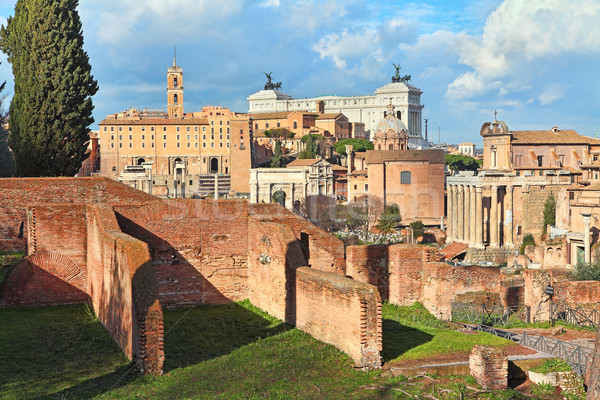 Rovine romana forum view antica Roma Foto d'archivio © rglinsky77