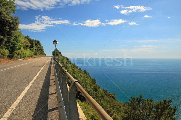 Carretera montanas mediterráneo mar Italia naturaleza Foto stock © rglinsky77