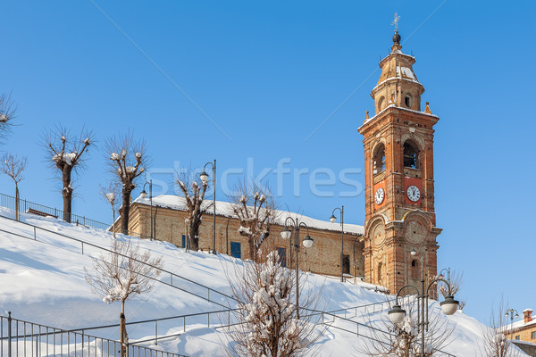 Parish church in small town. Stock photo © rglinsky77