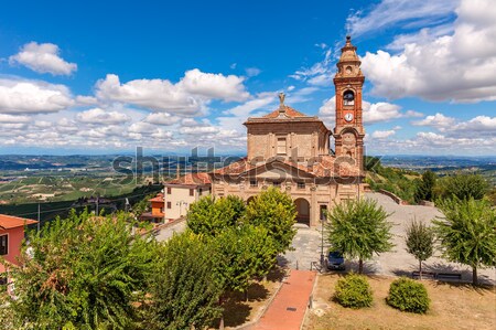 Edad iglesia Italia banco paseo hermosa Foto stock © rglinsky77
