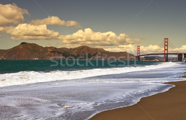 Baker playa Golden Gate Bridge cielo nubes naturaleza Foto stock © rglinsky77