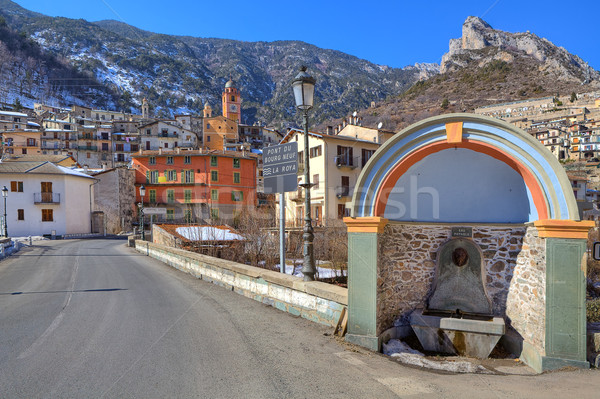 Small town of tende in Alps. Stock photo © rglinsky77