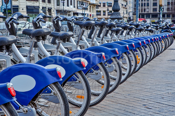 Urban biciclete Valencia Spania statie Imagine de stoc © rglinsky77