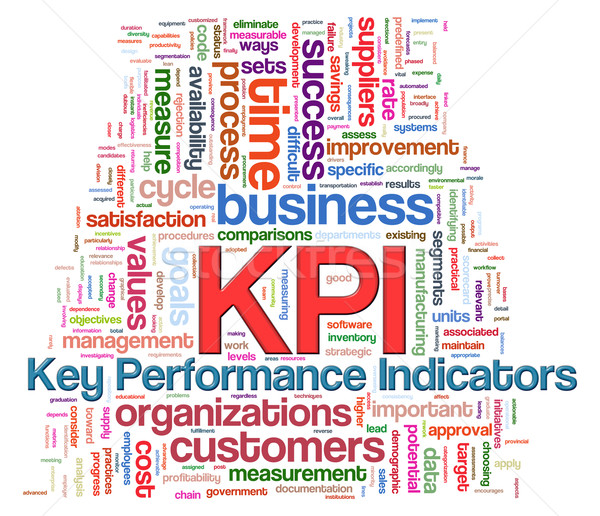 Word tags of kpi - key performance indicators Stock photo © ribah