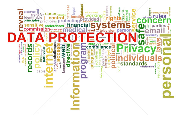 Protection des données mot illustration internet réseau Photo stock © ribah