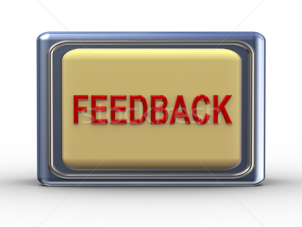 Stock photo: Feedback button