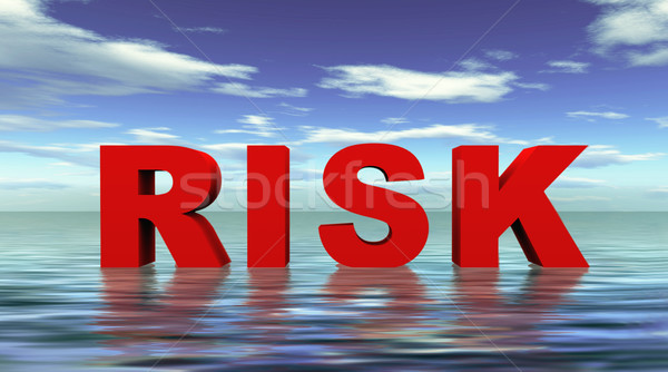 3d risk on water Stock photo © ribah