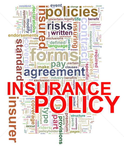 Word tags of insurance policy Stock photo © ribah