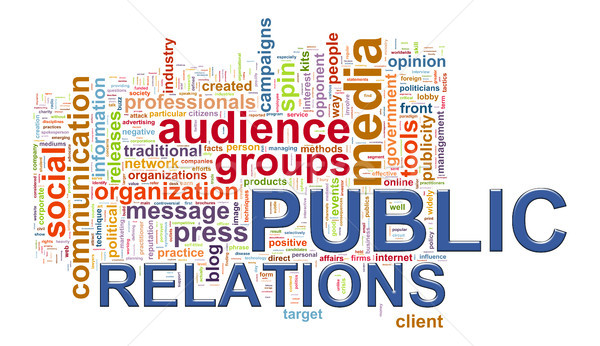 Public relations word tags Stock photo © ribah