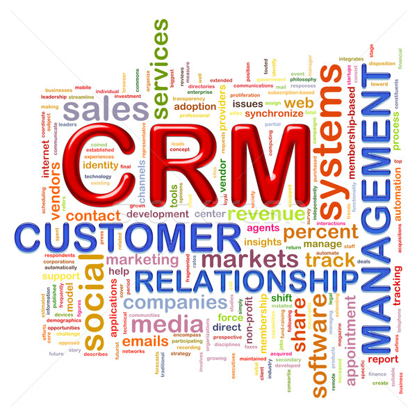 crm customer relationship managment wordcloud Stock photo © ribah