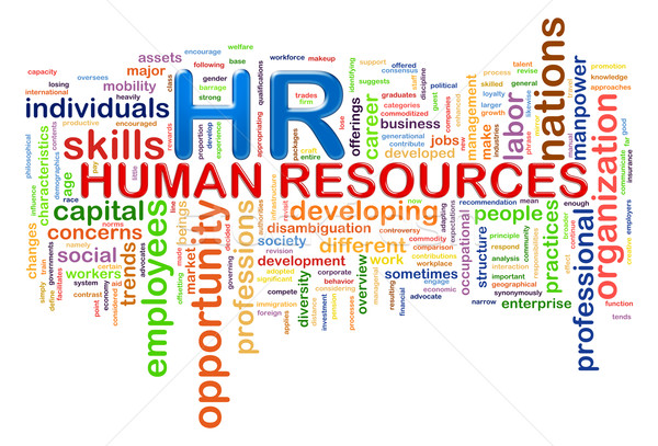 HR Human resources word tags wordcloud Stock photo © ribah