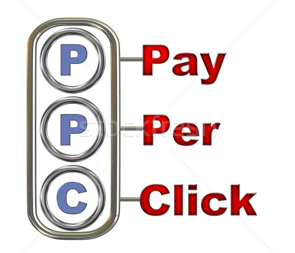 3d ppc - pay per click Stock photo © ribah