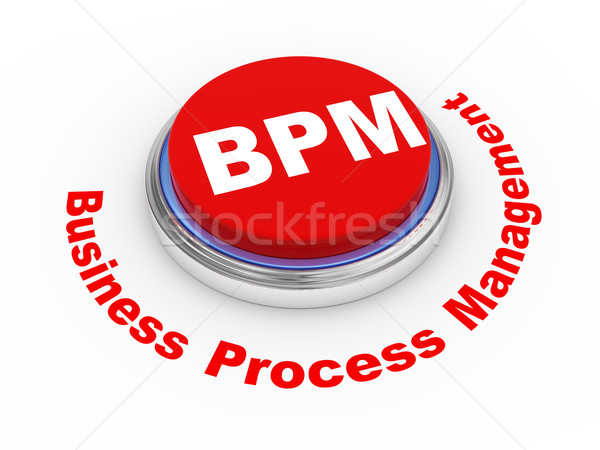 3D bpm pulsante illustrazione 3d business processo Foto d'archivio © ribah