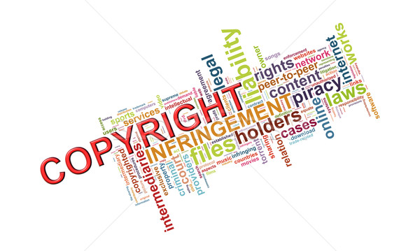 Wordcloud words tags of copyright Stock photo © ribah