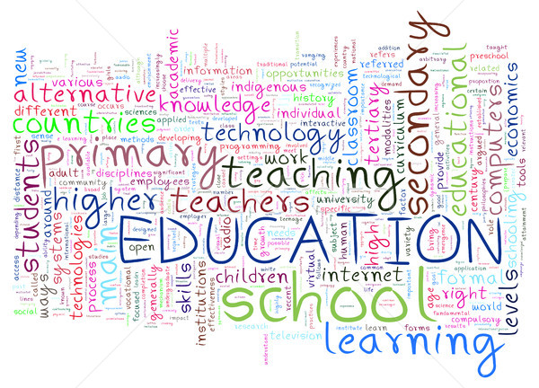 Mots tag illustration éducation mot [[stock_photo]] © ribah