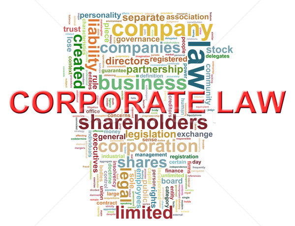 Stockfoto: Corporate · recht · woord · illustratie · business