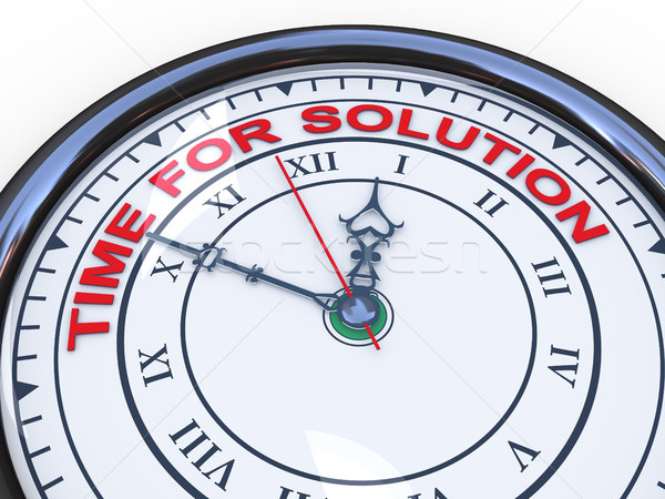 3d time for solution clock Stock photo © ribah