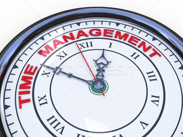 3d time management clock Stock photo © ribah