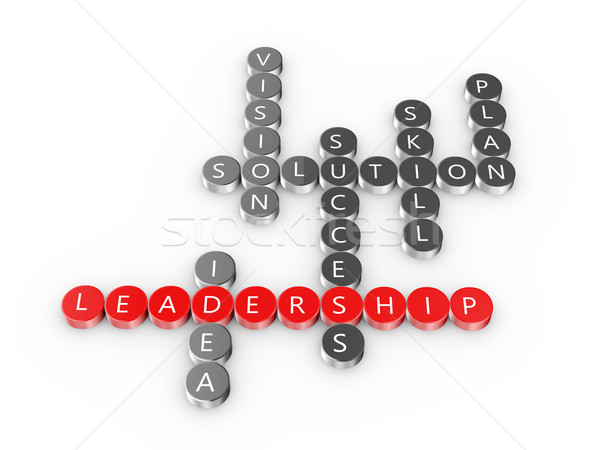 Stock photo: Leadership crossword