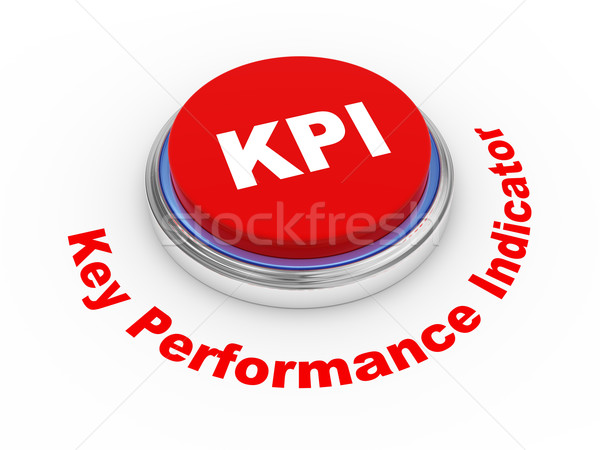 3d KPI button Stock photo © ribah