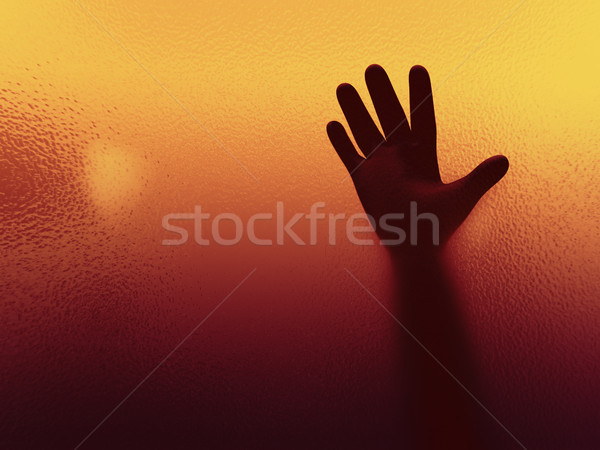 3d person horror hand Silhouette  Stock photo © ribah