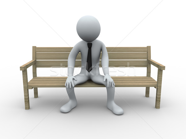 3d frustrated and sad man  Stock photo © ribah