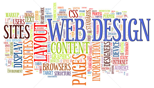 Web design mot illustration internet [[stock_photo]] © ribah