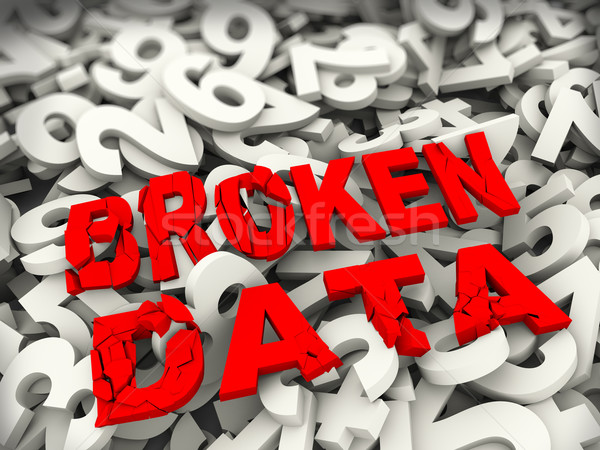 3d concept of broken data Stock photo © ribah