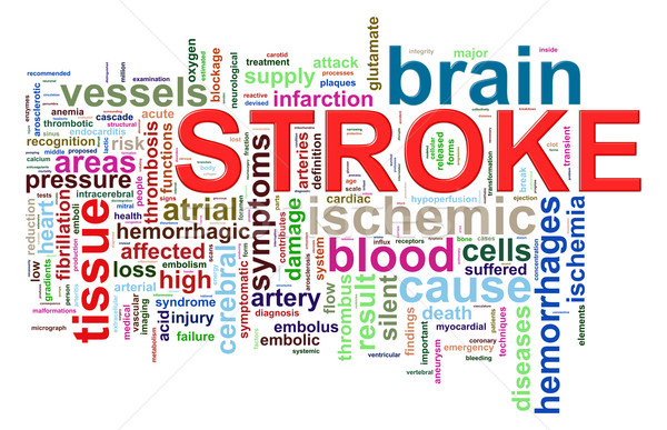 Word tags of brain stroke Stock photo © ribah