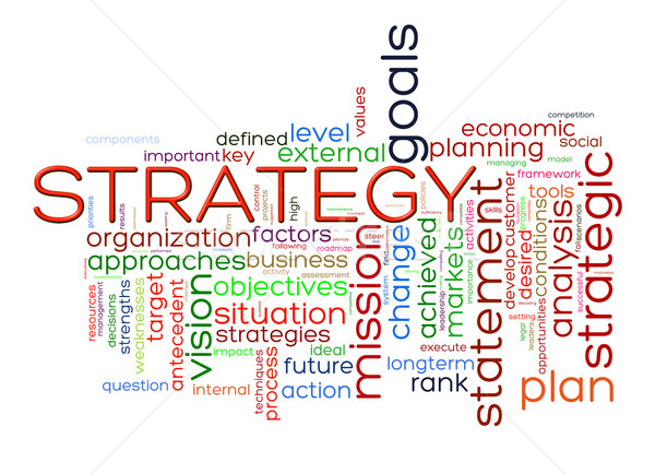 ストックフォト: 言葉 · 戦略 · 実例 · ビジネス