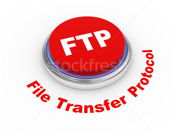 3d FTP button Stock photo © ribah