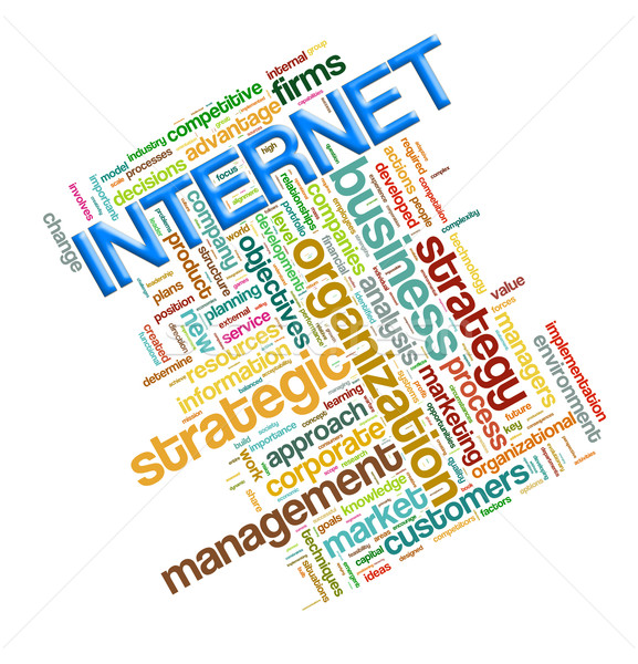 Stock photo: Internet word tags wordcloud