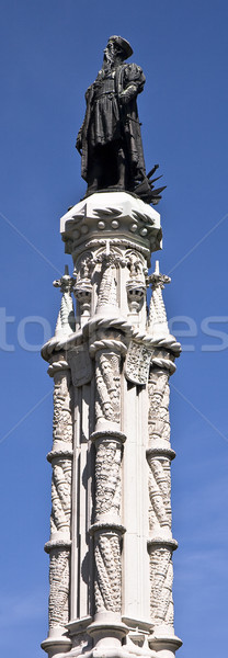 Posąg brąz Indie główny placu Lizbona Zdjęcia stock © ribeiroantonio