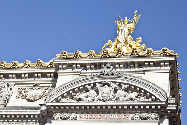 Paris opera ayrıntılar Bina tiyatro heykel Stok fotoğraf © ribeiroantonio