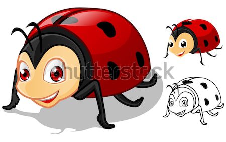 Ladybug wysoki jakości szczegółowy projektu Zdjęcia stock © ridjam