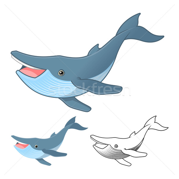 Humpback Whale Cartoon Character Stock photo © ridjam