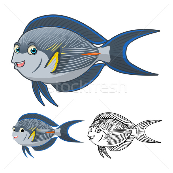 Sohal Surgeon Fish Cartoon Character  Stock photo © ridjam