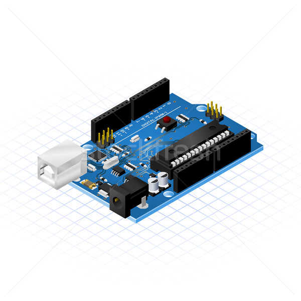 Isometric Single Board Micro Controllers Stock photo © ridjam