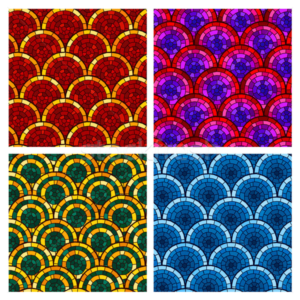 circular brick pattern Stock photo © riedjal
