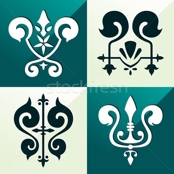 medieval emblem ornament Stock photo © riedjal