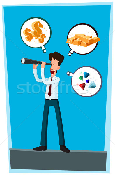 businessman observing Stock photo © riedjal