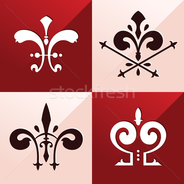 Medieval emblema ornament clasic Imagine de stoc © riedjal