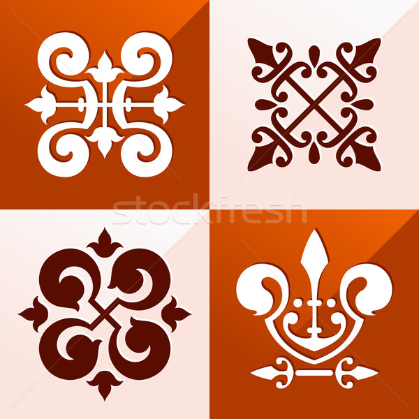 Stock foto: Mittelalterlichen · Emblem · Ornament · unterschiedlich · Zweck